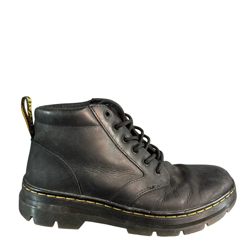 Dr. Martens Bonny Black Leather Chukka Boots 5-Eyelet Lace Up Utility Men 9